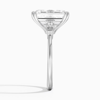 Symphony Double Prong Three Stone Diamond Ring