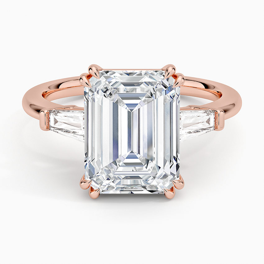 Symphony Double Prong Three Stone Diamond Ring