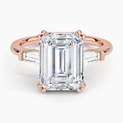 Symphony Double Prong Three Stone Diamond Ring