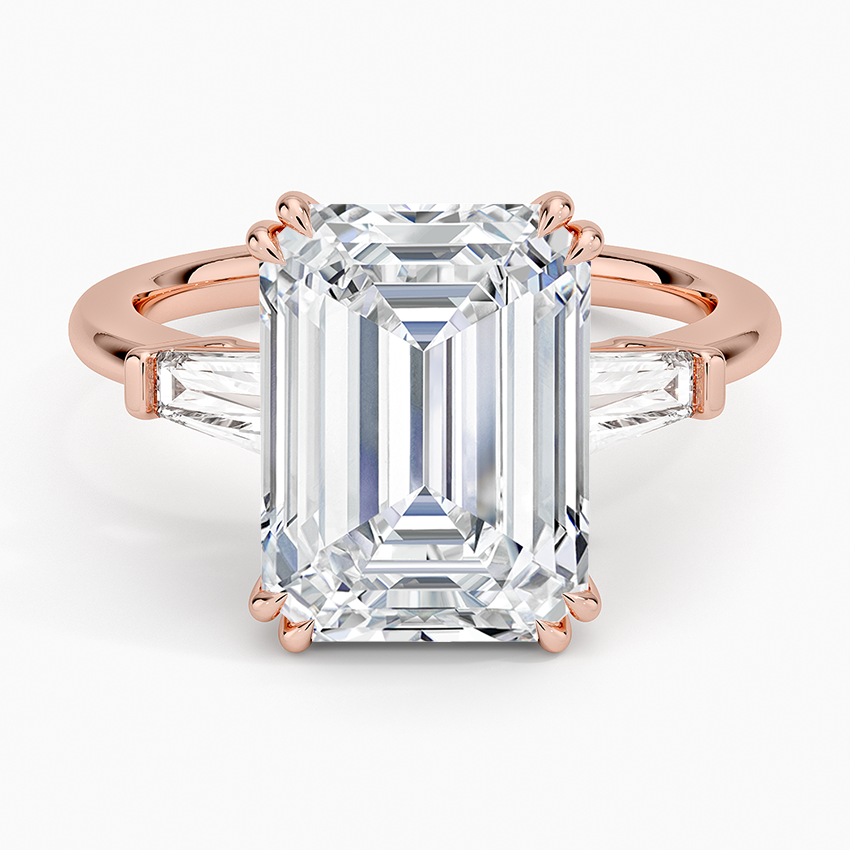 Symphony Double Prong Three Stone Diamond Ring