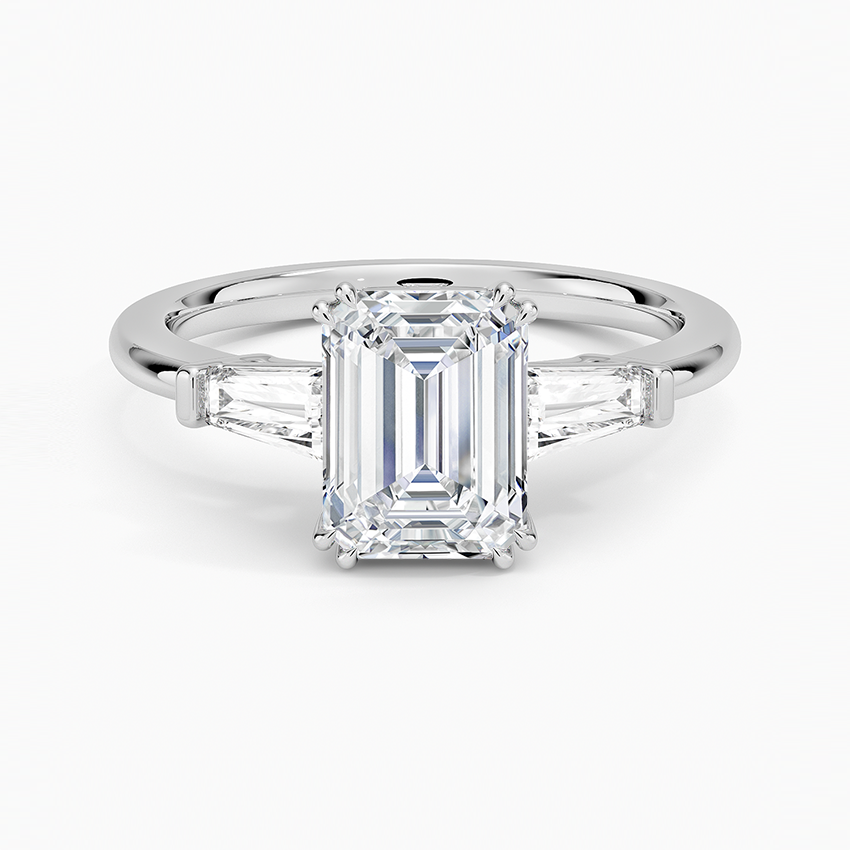 Symphony Double Prong Three Stone Diamond Ring