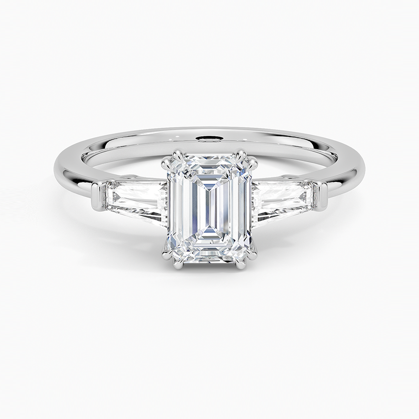 Symphony Double Prong Three Stone Diamond Ring