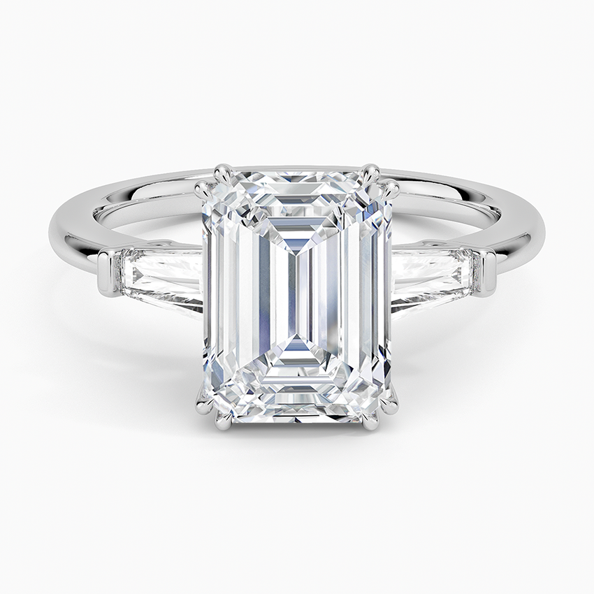 Symphony Double Prong Three Stone Diamond Ring