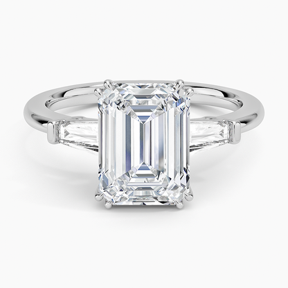 Symphony Double Prong Three Stone Diamond Ring