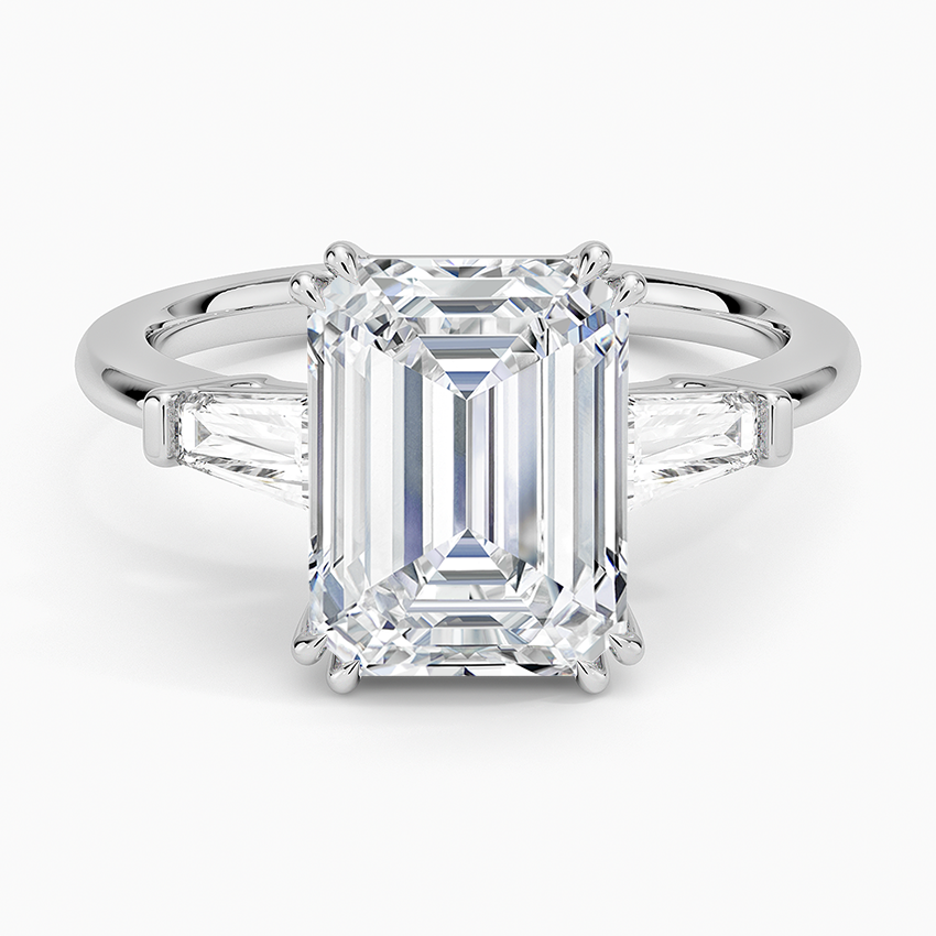 Symphony Double Prong Three Stone Diamond Ring