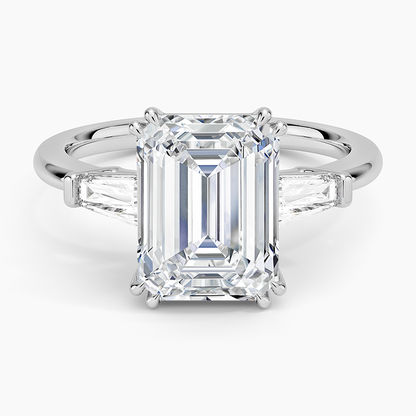 Symphony Double Prong Three Stone Diamond Ring