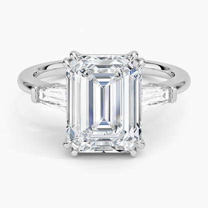 Symphony Double Prong Three Stone Diamond Ring