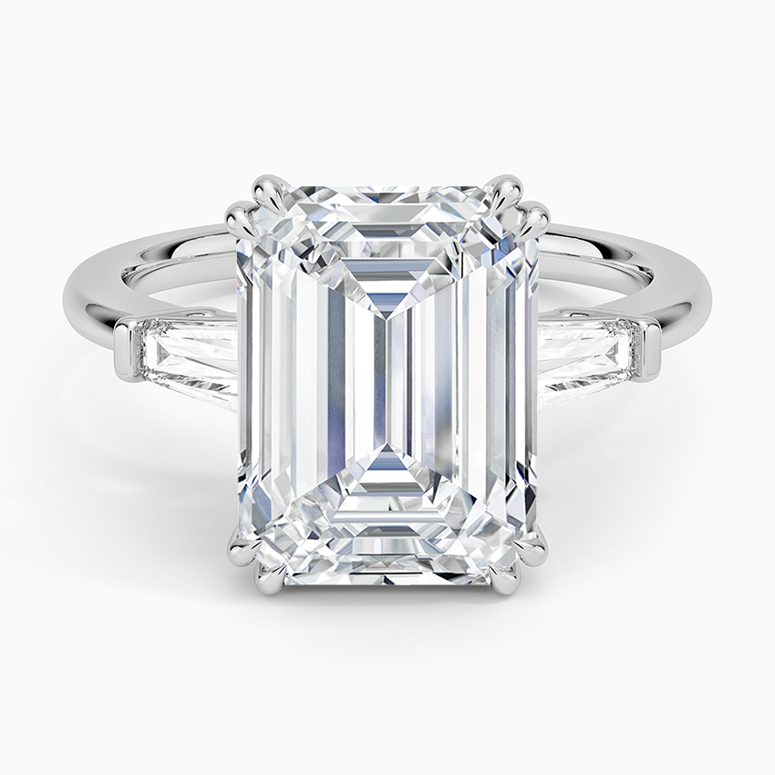 Symphony Double Prong Three Stone Diamond Ring