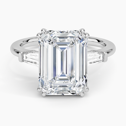 Symphony Double Prong Three Stone Diamond Ring