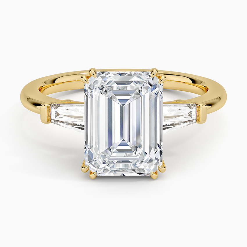 Symphony Double Prong Three Stone Diamond Ring