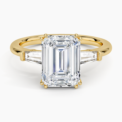 Symphony Double Prong Three Stone Diamond Ring