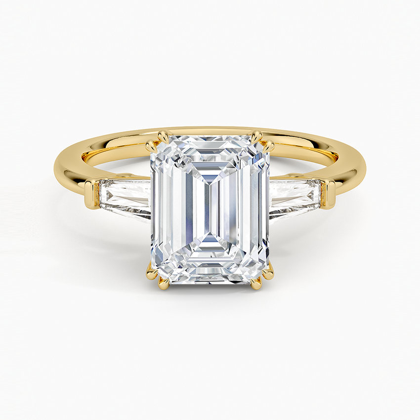 Symphony Double Prong Three Stone Diamond Ring