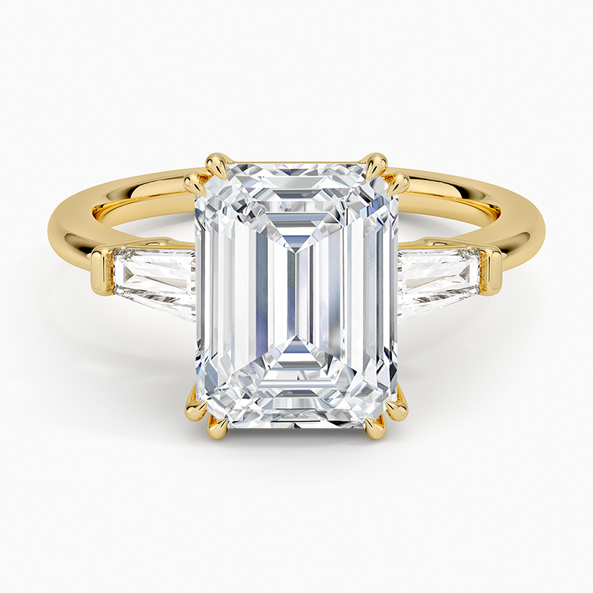 Symphony Double Prong Three Stone Diamond Ring