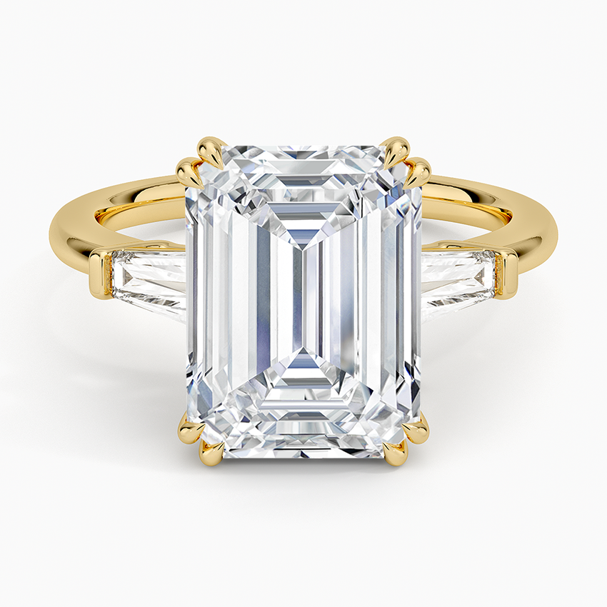 Symphony Double Prong Three Stone Diamond Ring