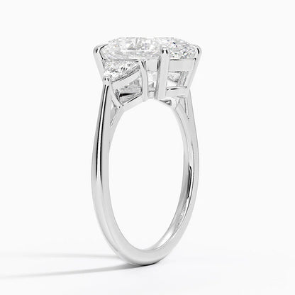 Luxe Trillion Cut Three Stone Diamond Ring