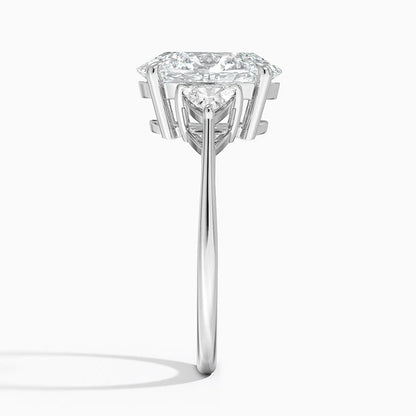 Luxe Trillion Cut Three Stone Diamond Ring
