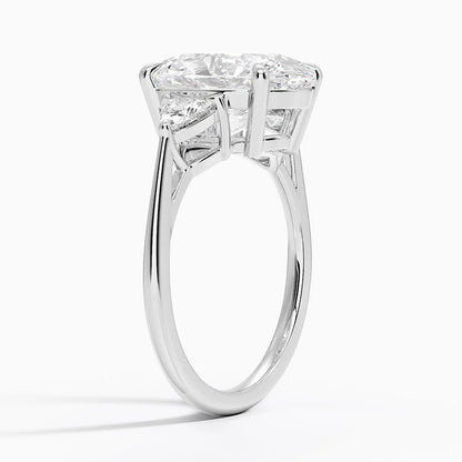 Luxe Trillion Cut Three Stone Diamond Ring