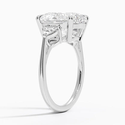 Luxe Trillion Cut Three Stone Diamond Ring