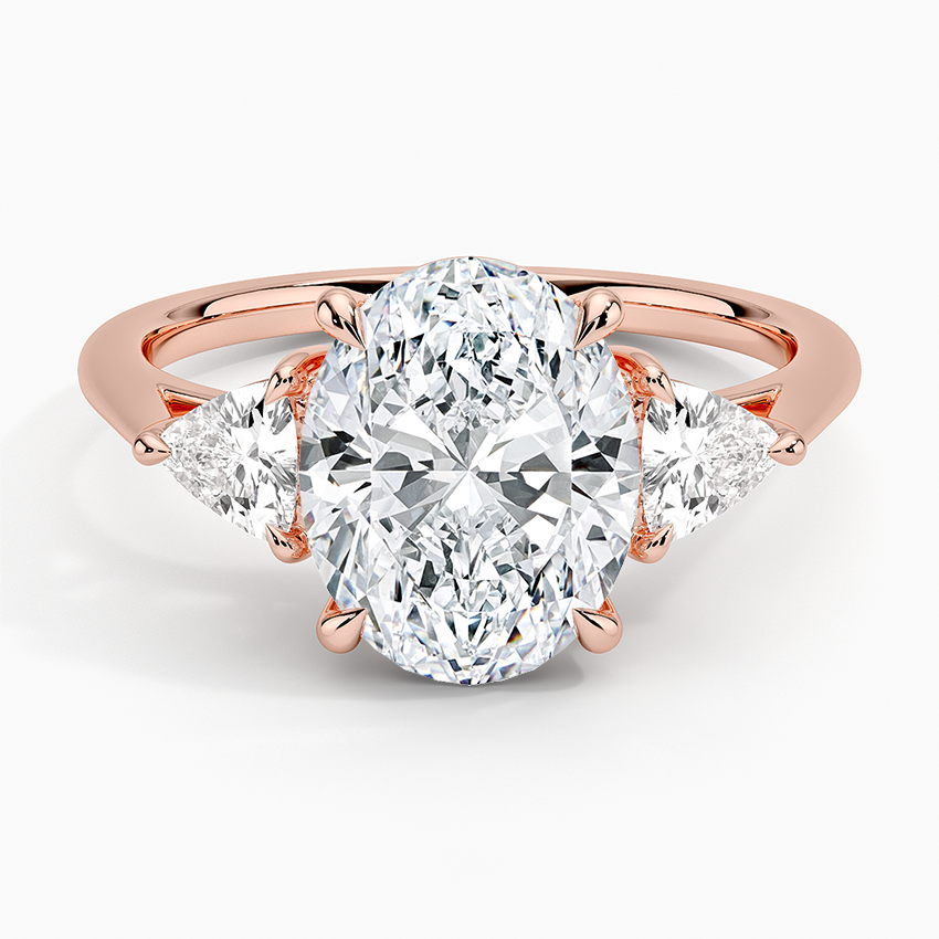 Luxe Trillion Cut Three Stone Diamond Ring