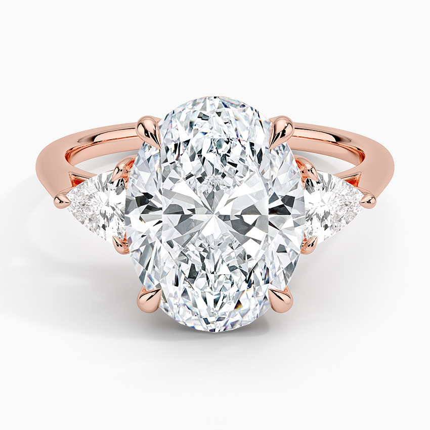 Luxe Trillion Cut Three Stone Diamond Ring
