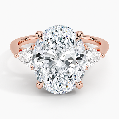 Luxe Trillion Cut Three Stone Diamond Ring