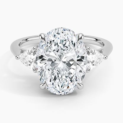 Luxe Trillion Cut Three Stone Diamond Ring