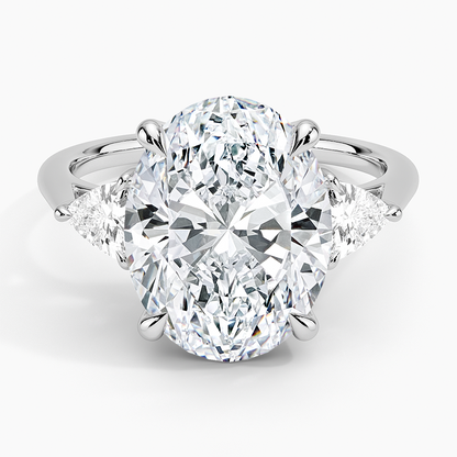 Luxe Trillion Cut Three Stone Diamond Ring