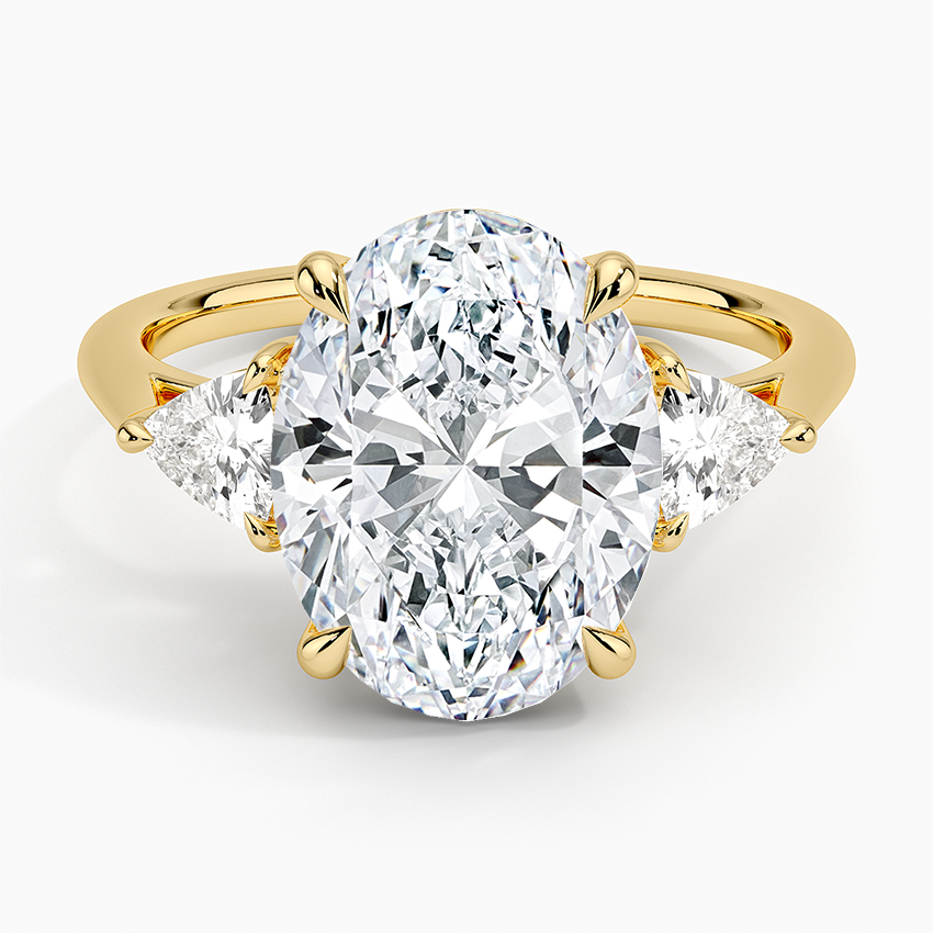 Luxe Trillion Cut Three Stone Diamond Ring
