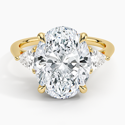 Luxe Trillion Cut Three Stone Diamond Ring