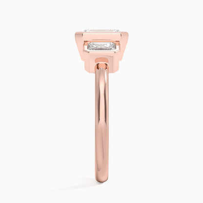 Rhiannon Bezel Three Stone Diamond Ring