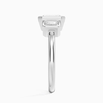 Rhiannon Bezel Three Stone Diamond Ring