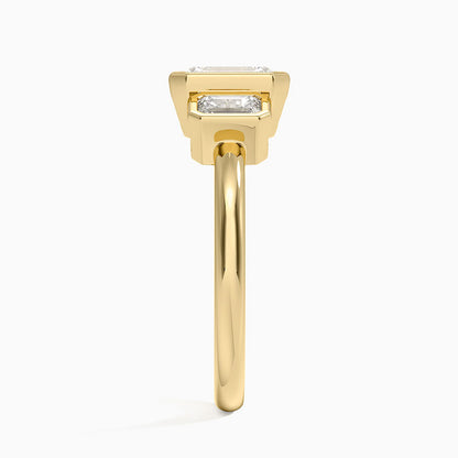 Rhiannon Bezel Three Stone Diamond Ring