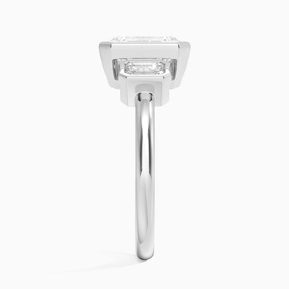 Rhiannon Bezel Three Stone Diamond Ring