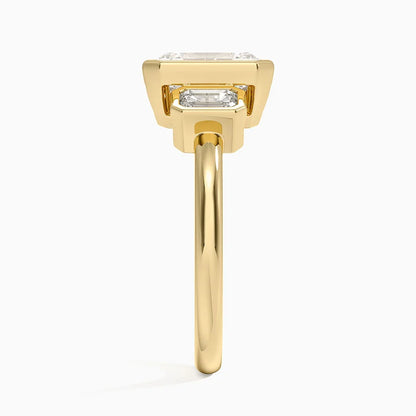 Rhiannon Bezel Three Stone Diamond Ring