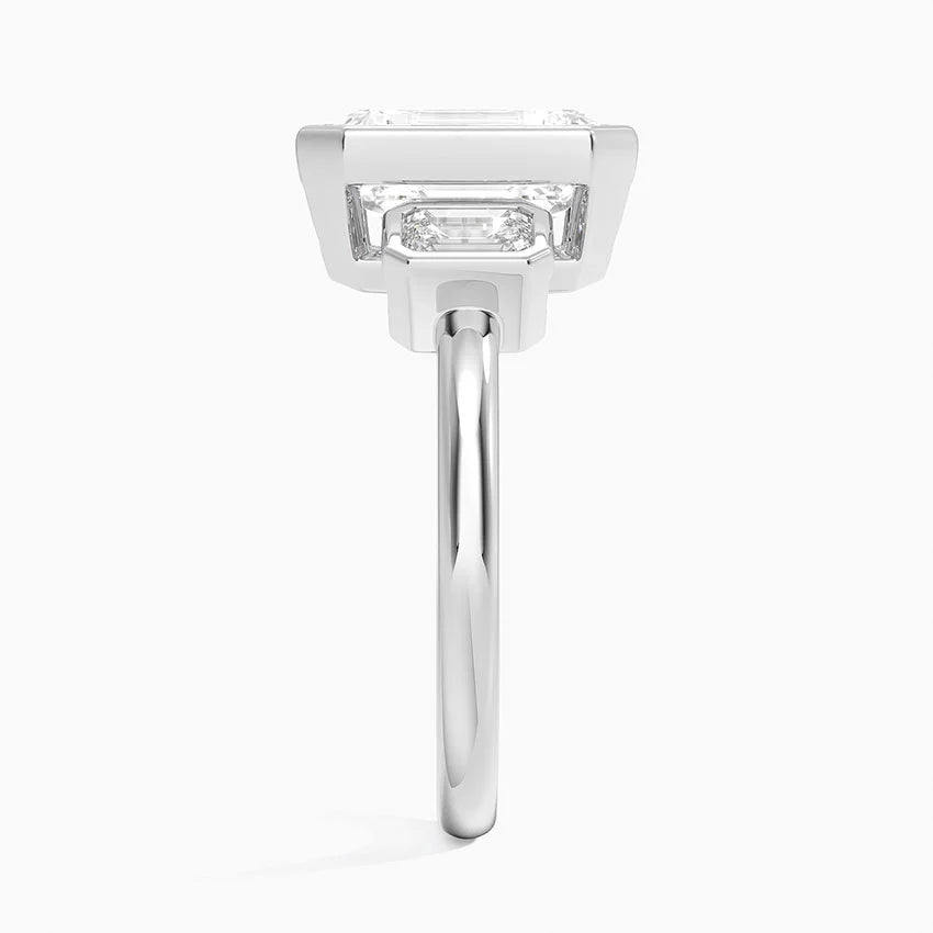 Rhiannon Bezel Three Stone Diamond Ring