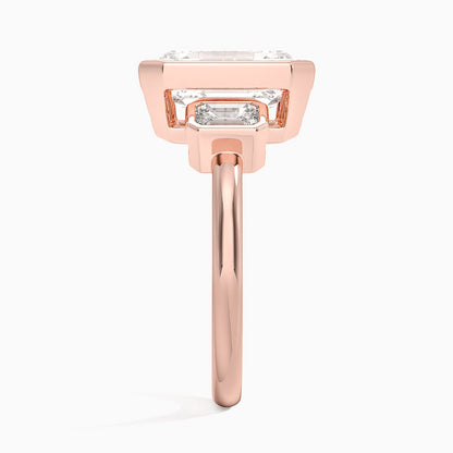 Rhiannon Bezel Three Stone Diamond Ring