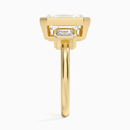 Rhiannon Bezel Three Stone Diamond Ring