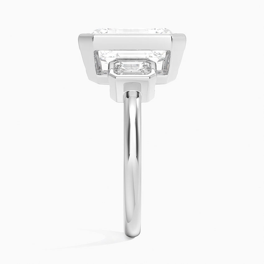 Rhiannon Bezel Three Stone Diamond Ring