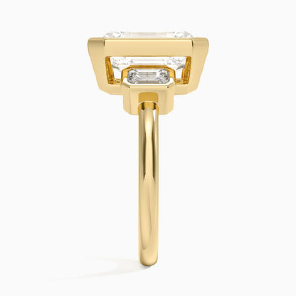 Rhiannon Bezel Three Stone Diamond Ring