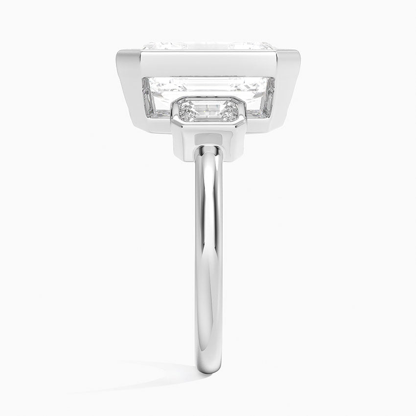 Rhiannon Bezel Three Stone Diamond Ring