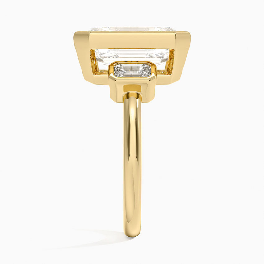 Rhiannon Bezel Three Stone Diamond Ring