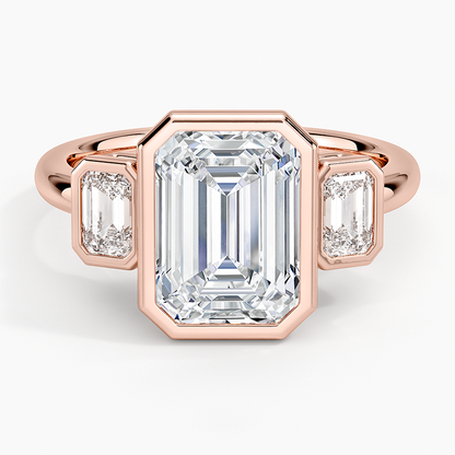 Rhiannon Bezel Three Stone Diamond Ring