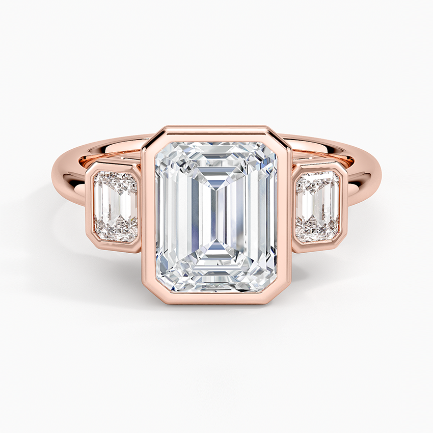 Rhiannon Bezel Three Stone Diamond Ring