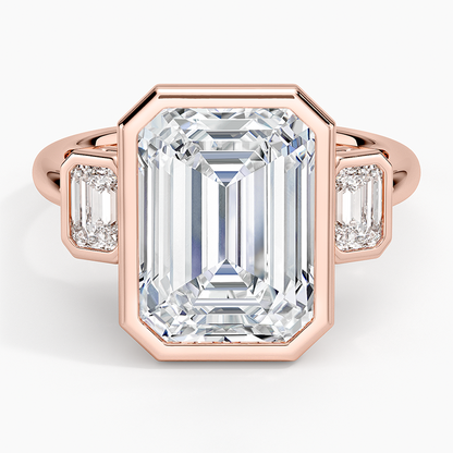 Rhiannon Bezel Three Stone Diamond Ring