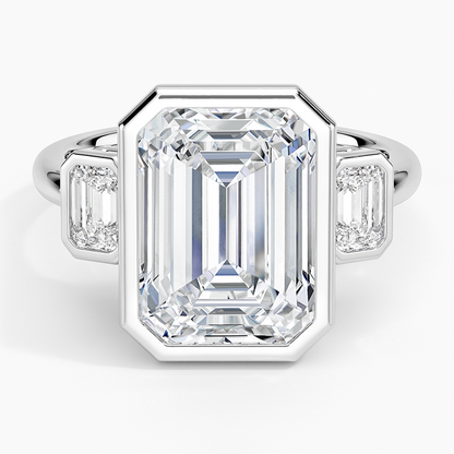 Rhiannon Bezel Three Stone Diamond Ring