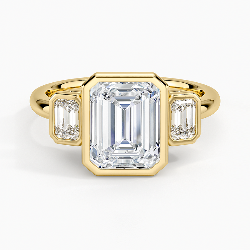 Rhiannon Bezel Three Stone Diamond Ring