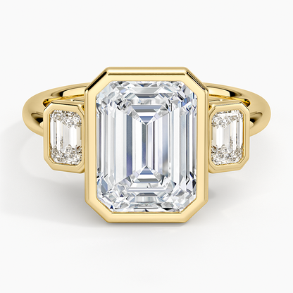 Rhiannon Bezel Three Stone Diamond Ring