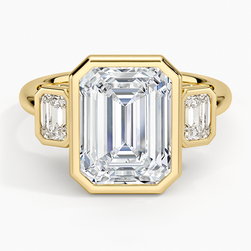 Rhiannon Bezel Three Stone Diamond Ring