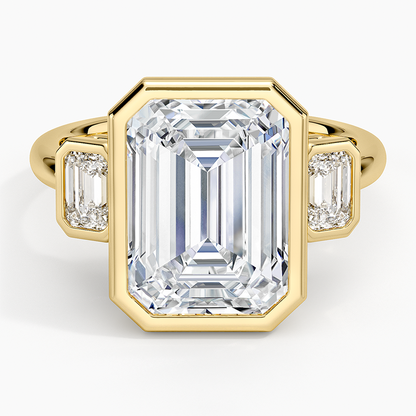 Rhiannon Bezel Three Stone Diamond Ring