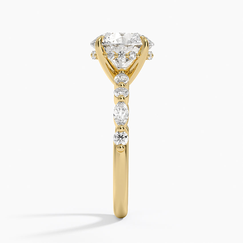 Versailles Diamond Ring Hidden Halo